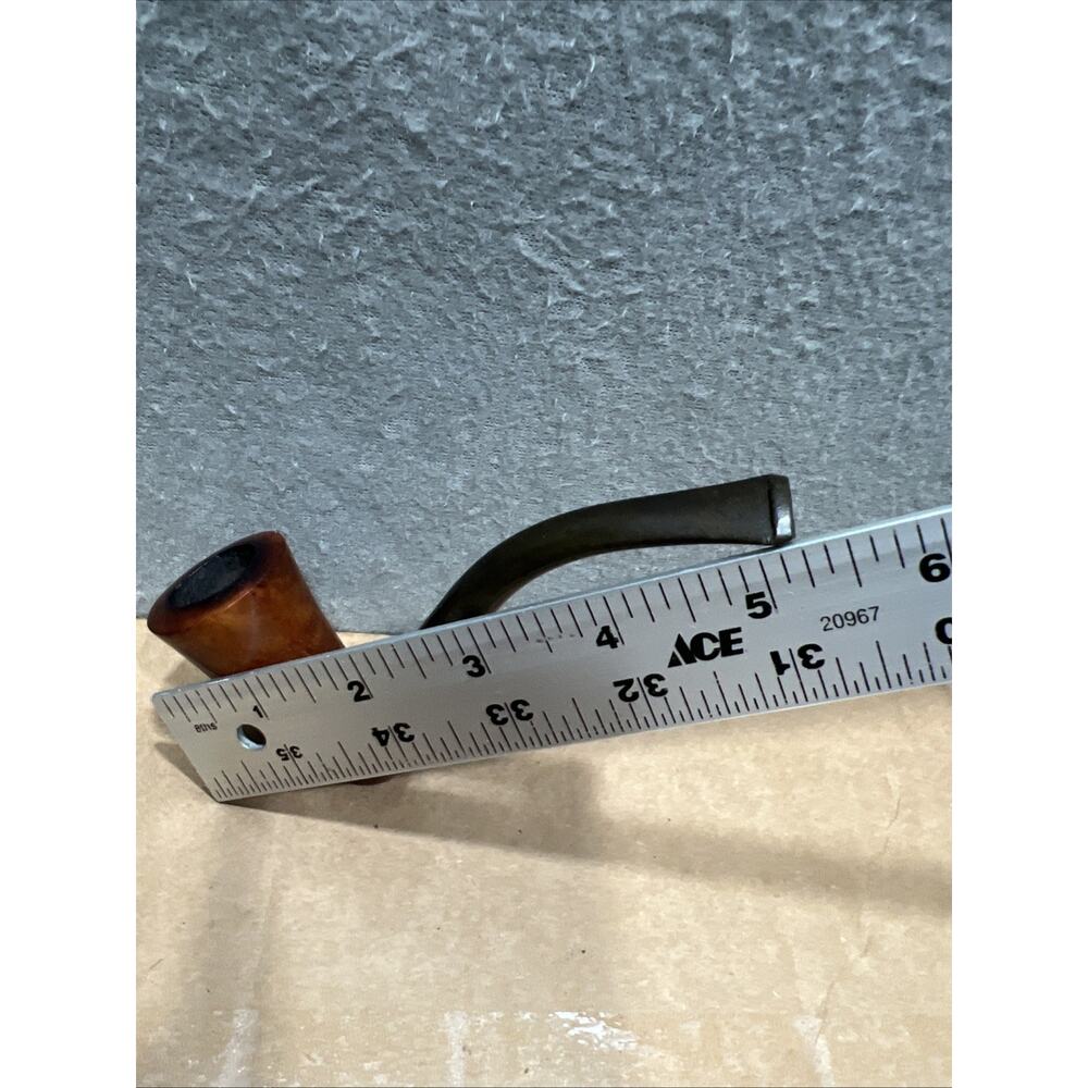 Algerian Briar Tobacco Estate Pipe Edward Wood Base Curved Mouth France - Picture 11 of 11